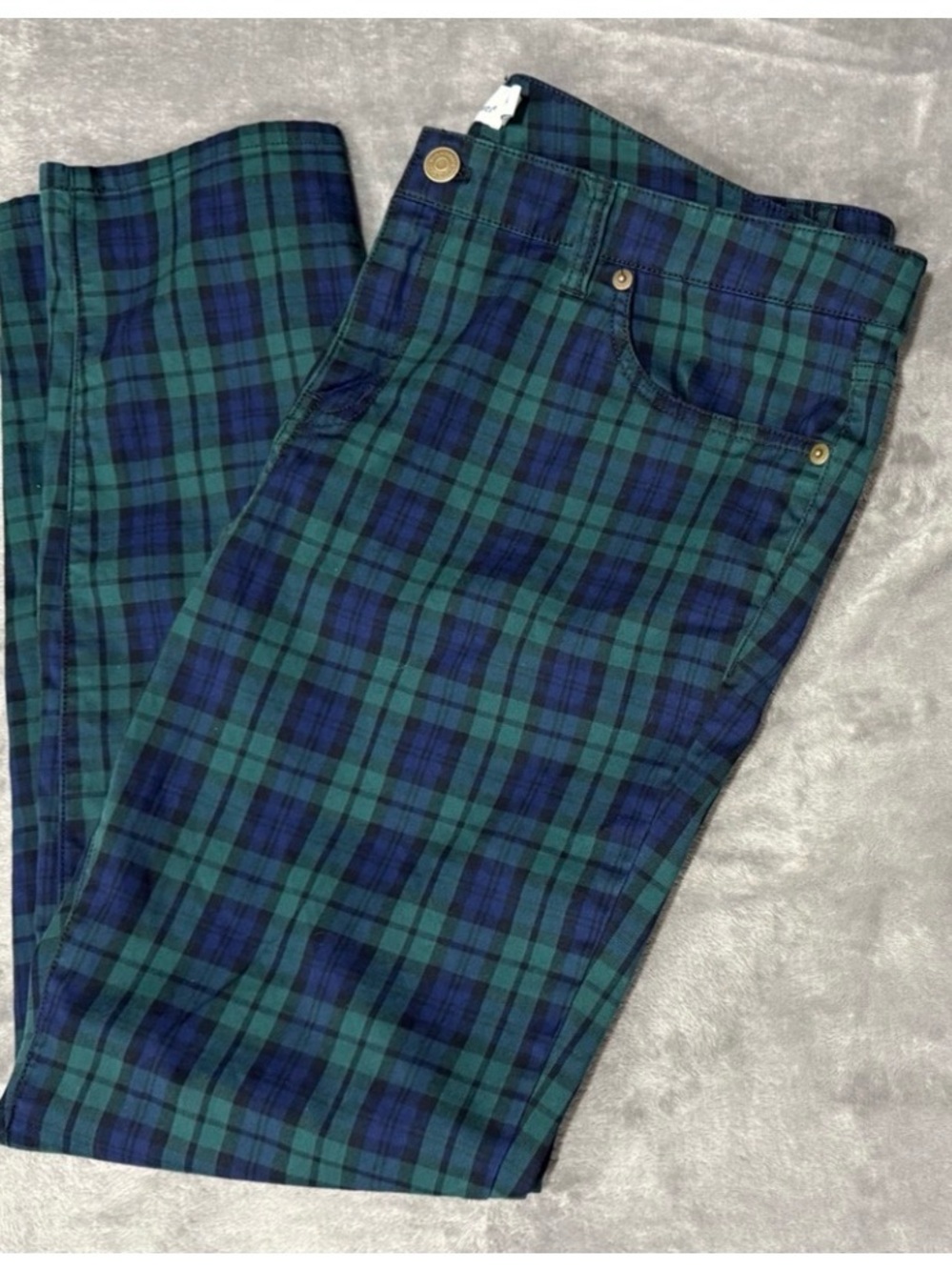 Vineyard Vines Blue Green Plaid Pants